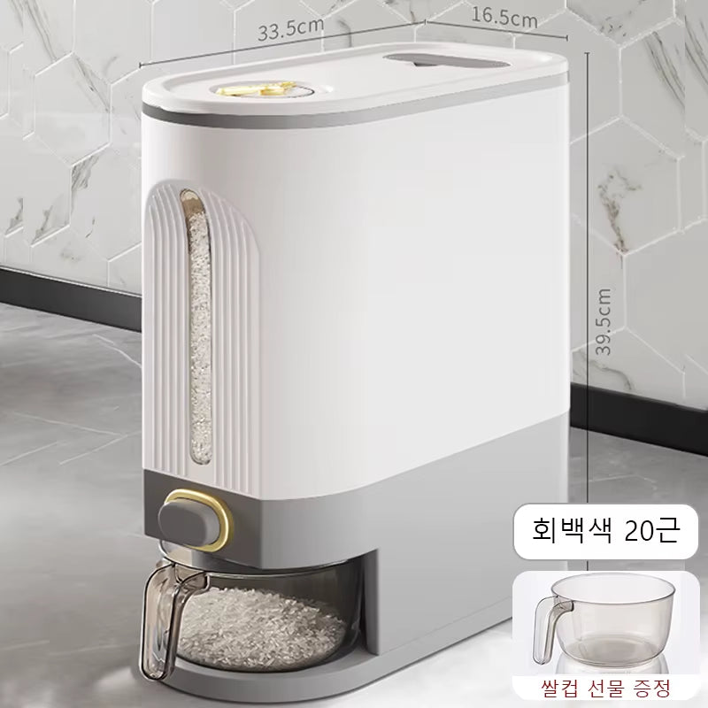 Home Rice Bucket - Insect-Proof and Moisture-Proof Sealed Container - Food-Grade Storage Bin for Rice