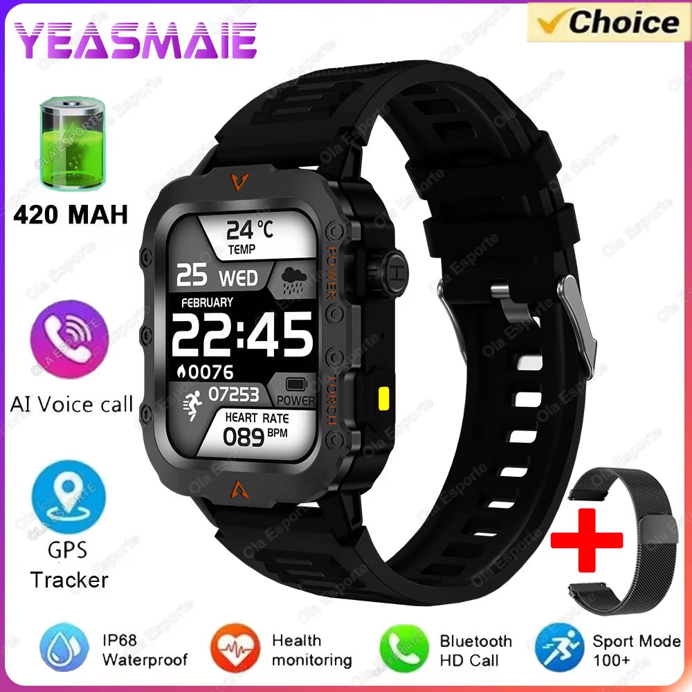 Outdoor Sports Smart Watch for Men & Women – Fitness Tracker with LED Display, ECG & PPG Monitoring