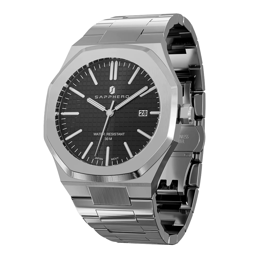 Men’s Luxury Classic Watch – Stainless Steel Business & Sports Wristwatch with Precision Imported Movement