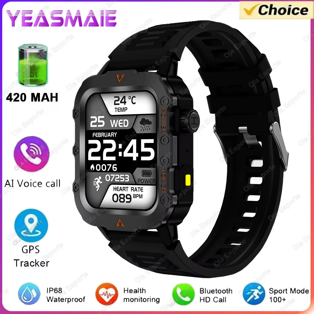 Outdoor Sports Smart Watch for Men & Women – Fitness Tracker with LED Display, ECG & PPG Monitoring