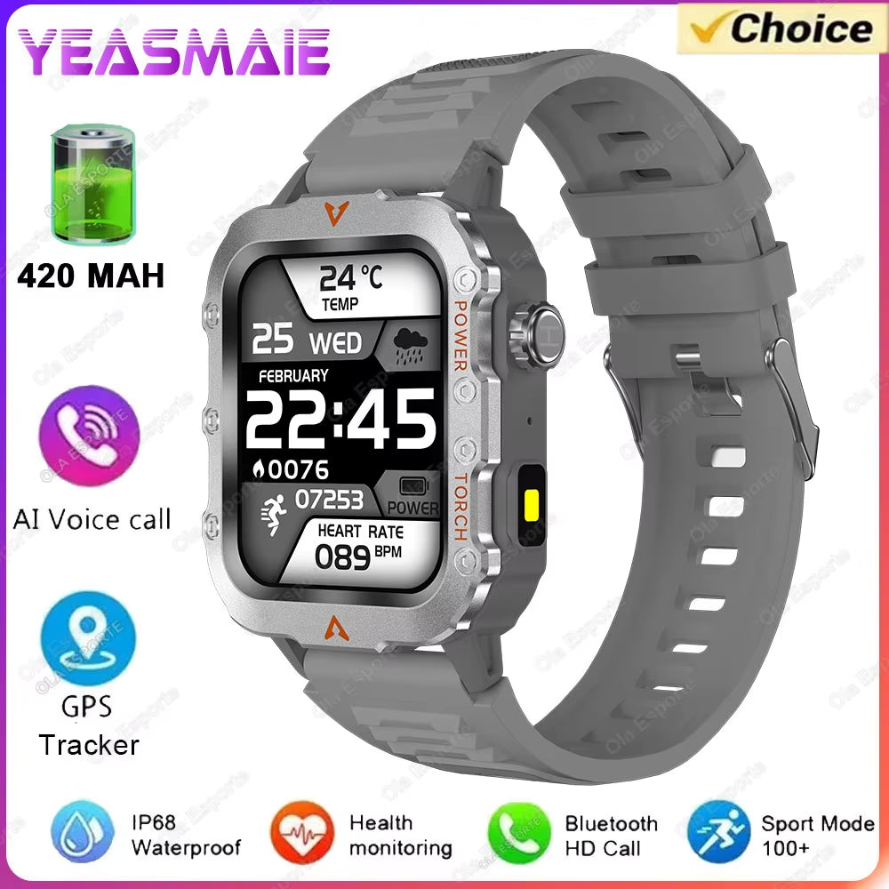 Outdoor Sports Smart Watch for Men & Women – Fitness Tracker with LED Display, ECG & PPG Monitoring