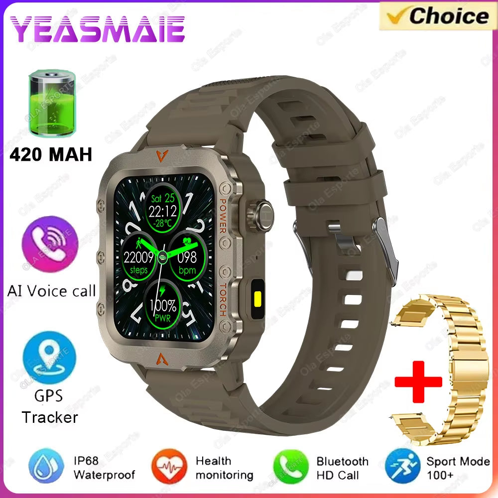 Outdoor Sports Smart Watch for Men & Women – Fitness Tracker with LED Display, ECG & PPG Monitoring