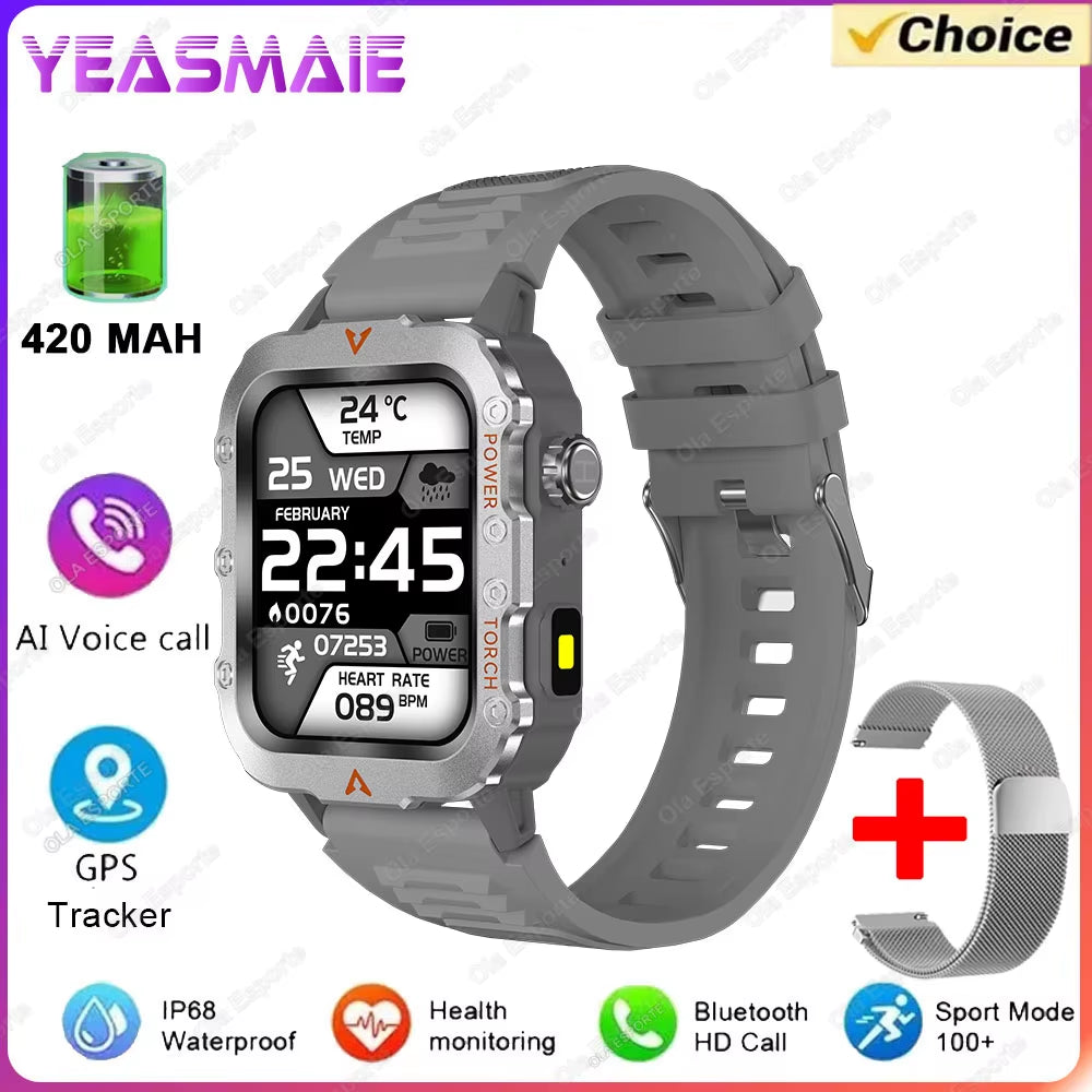 Outdoor Sports Smart Watch for Men & Women – Fitness Tracker with LED Display, ECG & PPG Monitoring